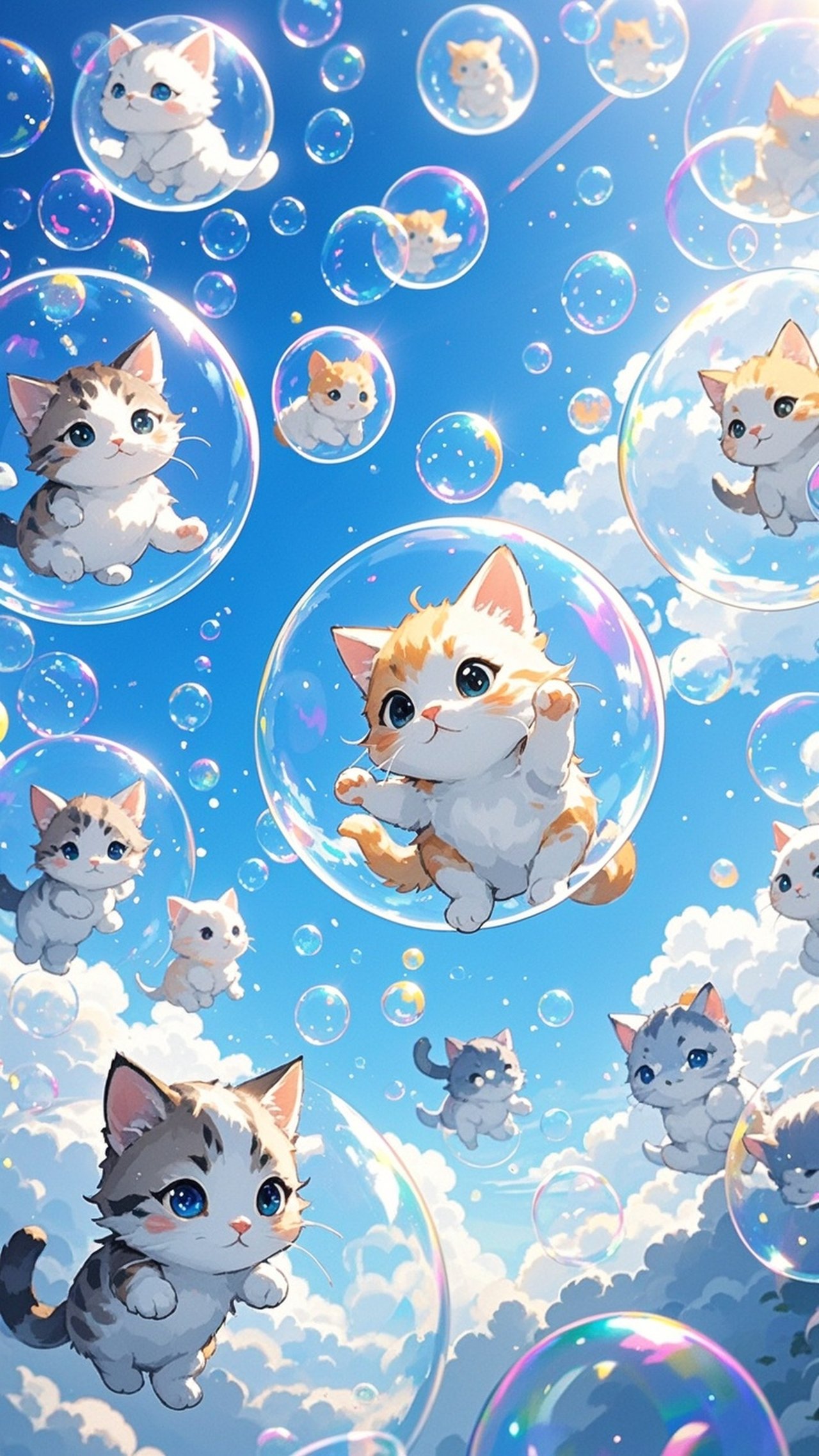 わーい、飛んでるニャン — sehoさんのAIイラスト