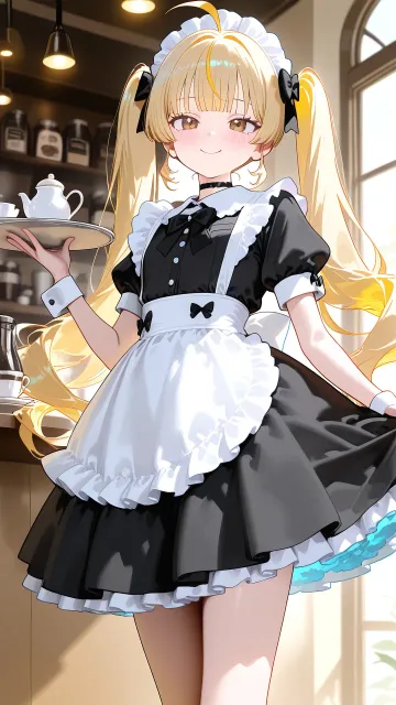 冥土喫茶で働く黄色ちゃん