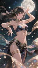 月と舞う