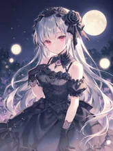 黒薔薇の少女 — 薔薇イラストのAIイラスト｜SUPPART