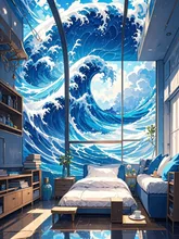 HOKUSAI ROOM — tarotaroさんのAIイラスト