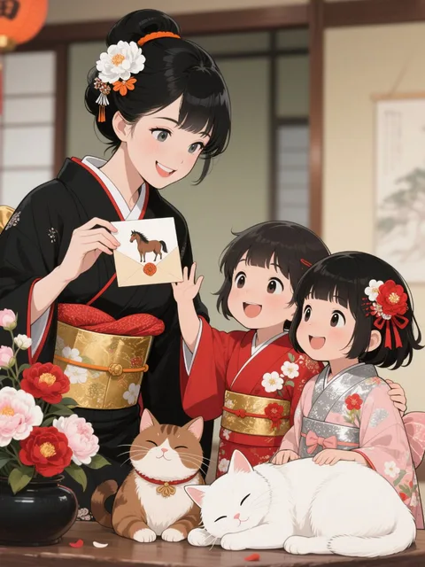 お年玉ちょーだーい!