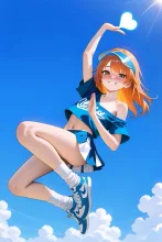 フライング・ハートアクションのチアガール！…橙