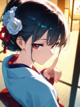 屋形船の芸者美人③
