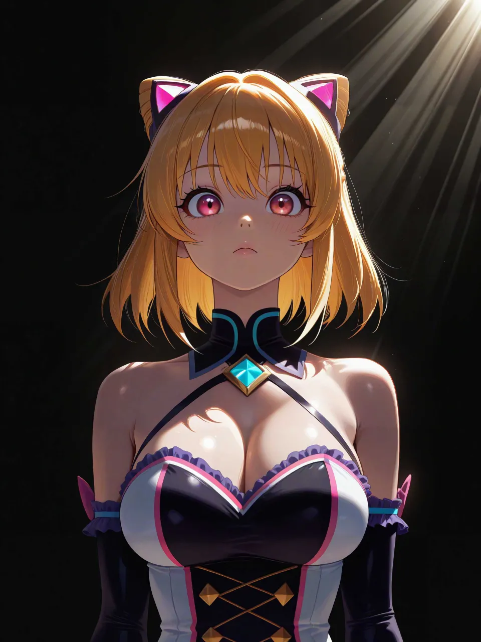 陰のある猫耳コスプレイヤー