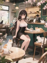 猫カフェの午後·チャレンジ の投稿作品