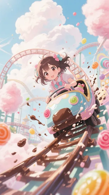 お菓子のジェットコースター🍭🍬🍫