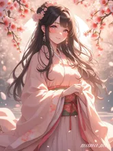 和庭園に立つ乙女♡ — mamamiさんのAIイラスト