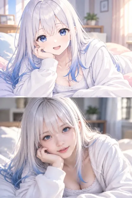 アニメとフォトリアルの結衣。