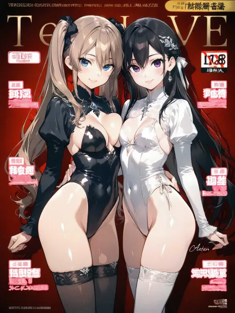 豊満な体つき girlと華奢なスレンダー体つきの色っぽい…