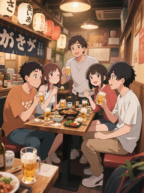 呑んで食べて楽しいひと時
