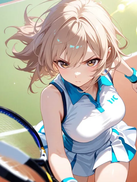 テニス するー♪(꒪ˊ꒳ˋ꒪)