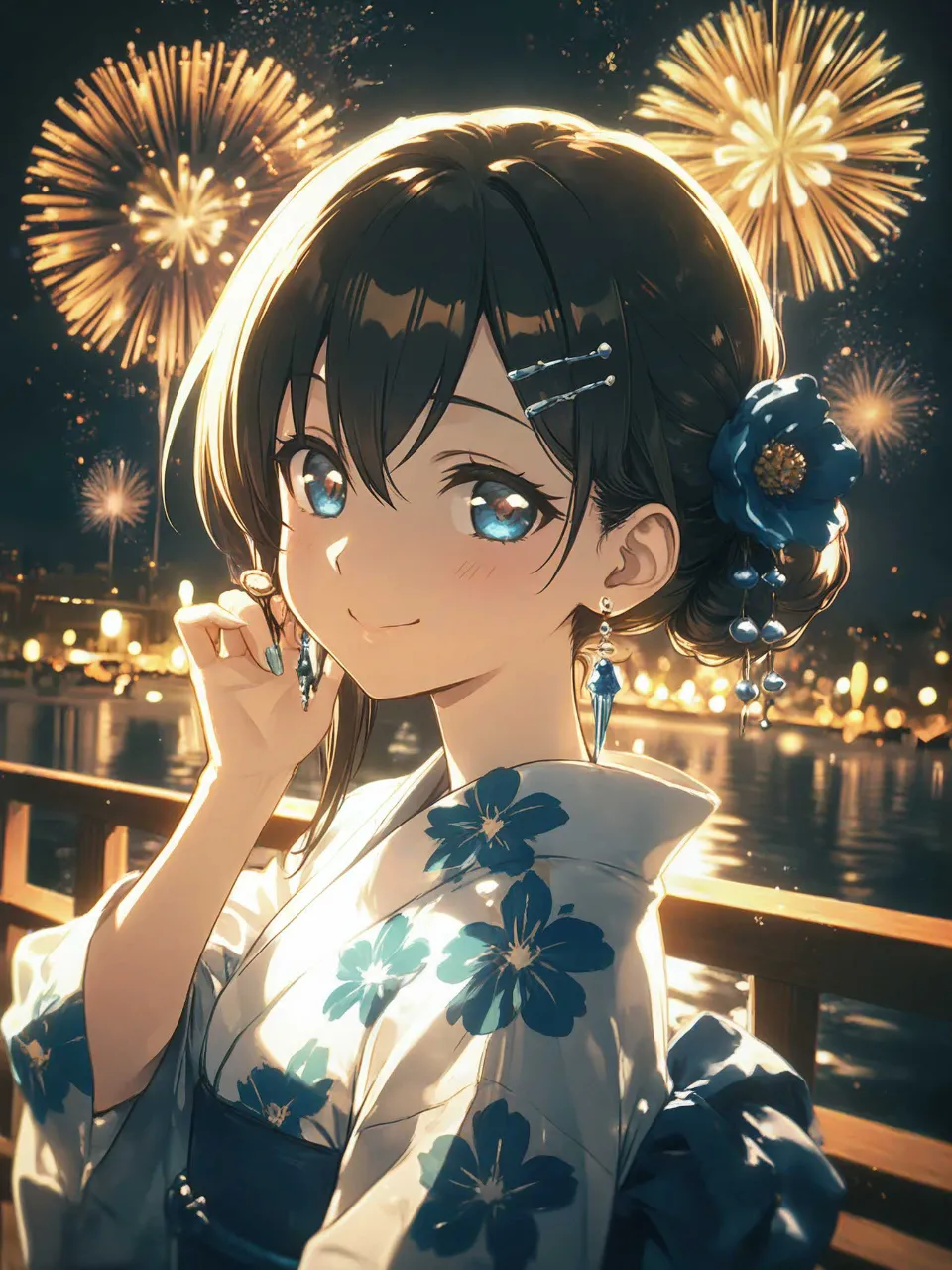 夏祭りの結衣。
