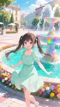 噴水広場のきらめき·初夏チャレンジ の投稿作品
