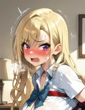 ヤンキー女「お ゙いッ!!(怒)撮るな゙っ！！ふざけ…あっ…」ﾊﾟﾝｯﾊﾟﾝｯﾊﾟﾝｯ — ADhGさんのAIイラスト