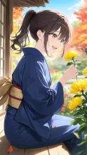 P　重陽の花