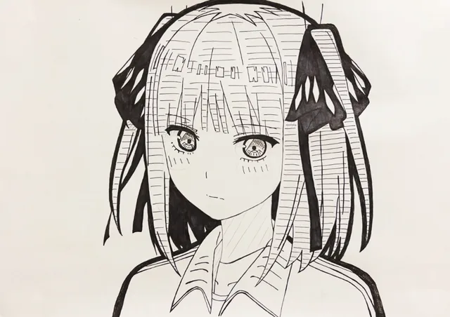 五等分の花嫁の中野二乃ちゃん描いてみた