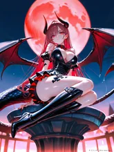 悪堕ちした女性が魔族の王となる — 来流さんのAIイラスト