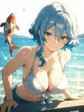 海に錦鯉？