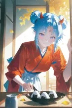 お団子ツインテールの鬼っ娘…青