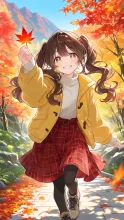 P 紅葉彩る