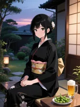 夏の夕涼み