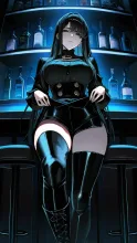 黒づくめ一色だけでいい — はじめさんのAIイラスト