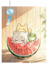 スイカでゆったりしたひととき