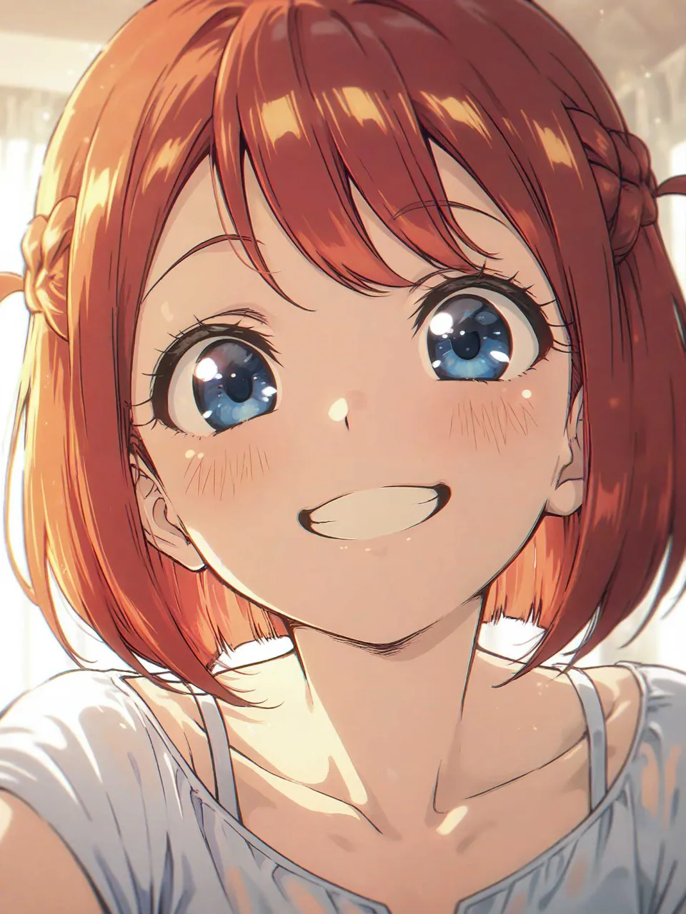 満面の笑み