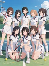 テニス部の卒業写真