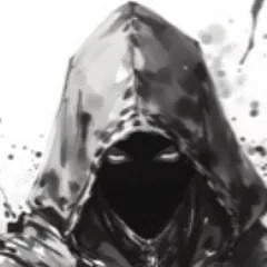 フードを被る男