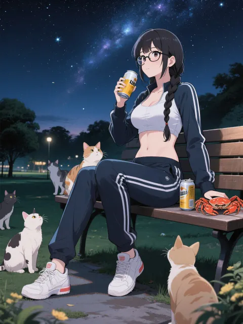 「穂蔵 灯子(ほのぐら とうこ)」星空を肴に公園呑み