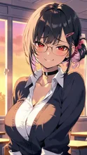 🌆放課後だけお団子ヘア見せてくれるツインテちゃん🍡 — 布武さんのAIイラスト