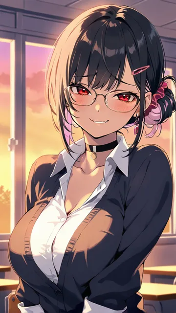 🌆放課後だけお団子ヘア見せてくれるツインテちゃん🍡