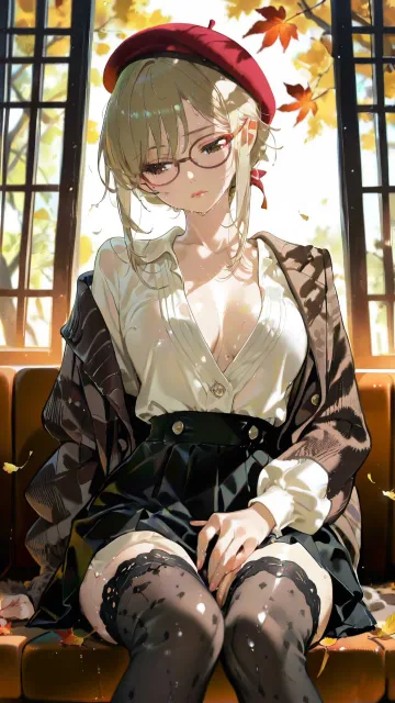 An featuring a faded、retro - 夏服 vs 秋服