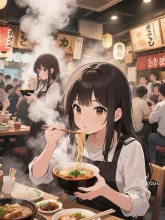 あれ？店員さんラーメン食べちゃた