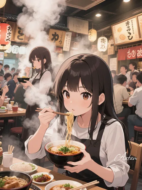あれ?店員さんラーメン食べちゃた