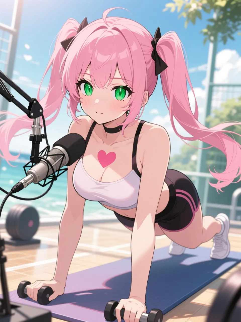 朝はしっかり運動運動！