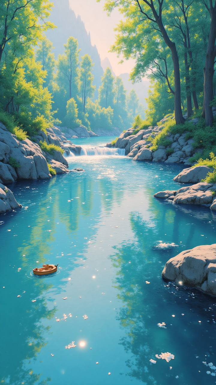 穏やかな水 — AQUAさんのAIイラスト