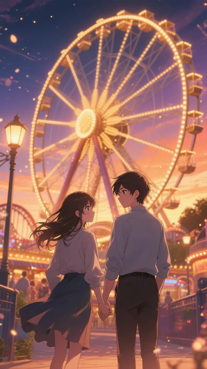 高精度アニメ - 夕暮れの遊園地 / はると