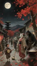 百鬼夜行 — 上善如水さんのAIイラスト