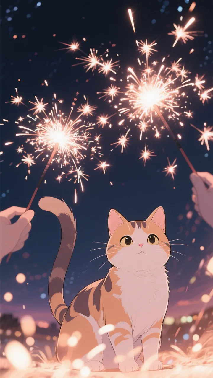 アニメポスター - 線香花火の夜 / つみき