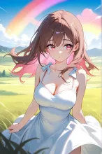 虹 — 草原イラストのAIイラスト｜SUPPART