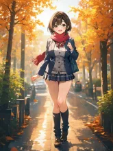 秋ですね❤️ — かなで♂🌟🌟さんのAIイラスト