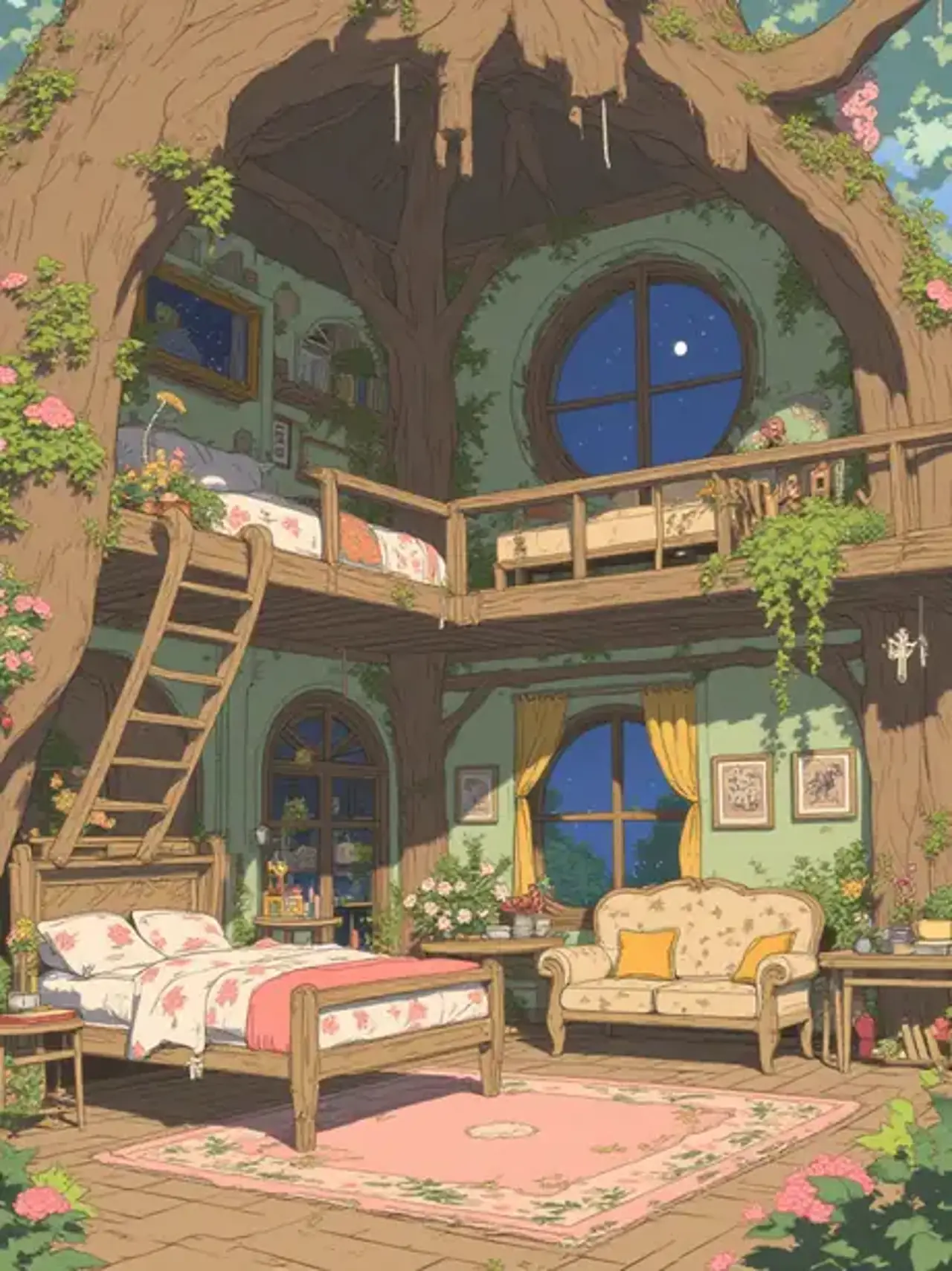 The moment you step into the treehouse, stars and fairy tale…
