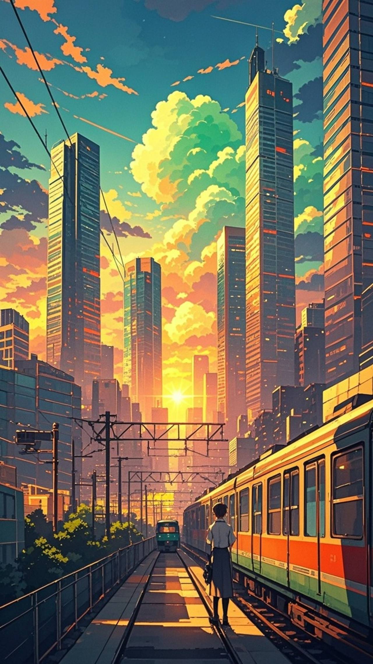 The city aglow with twilight — wutongshuさんのAIイラスト