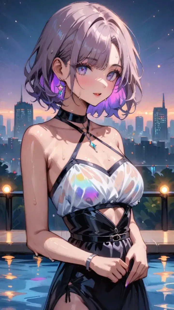 E　泡沫のネオンブルー