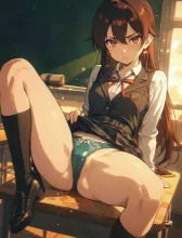 委員長の放課後·黒板の前の、秘密の顔 の投稿作品