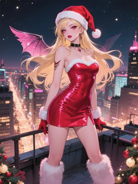 Fierce Gal Santa Queen Ruling the Night