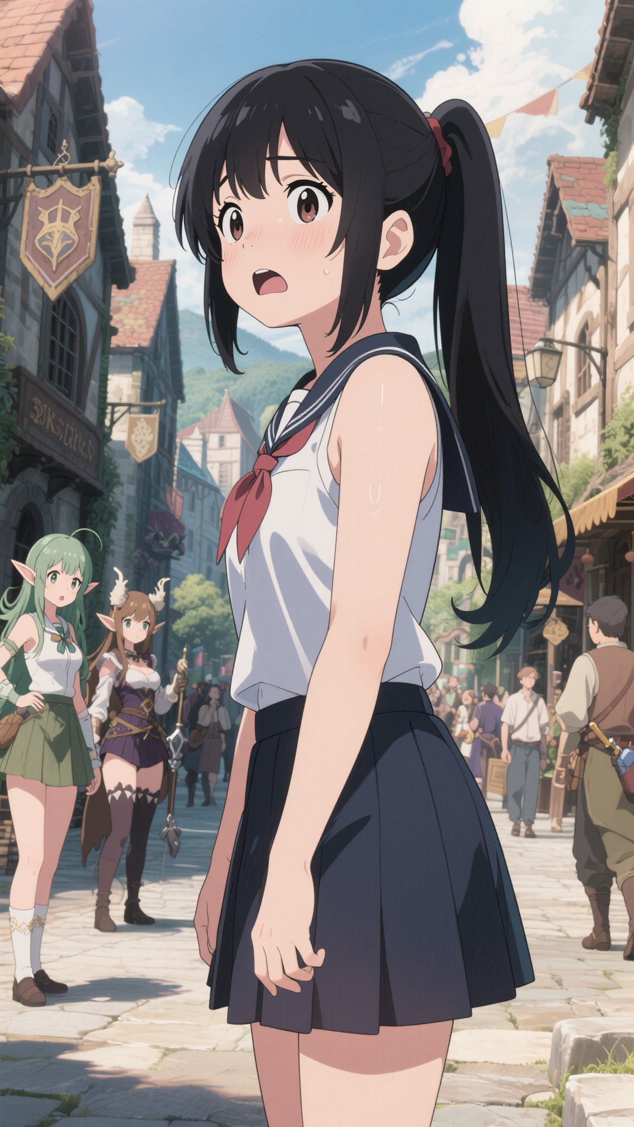 異世界に飛ばされた女子高校生